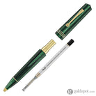 Leonardo Momento Zero Ballpoint Pen in Green Alga Gold Trim Ballpoint Pens