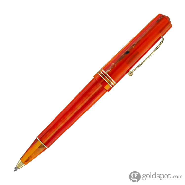 Leonardo Momento Zero Ballpoint Pen in Mango Gold Trim Ballpoint Pens