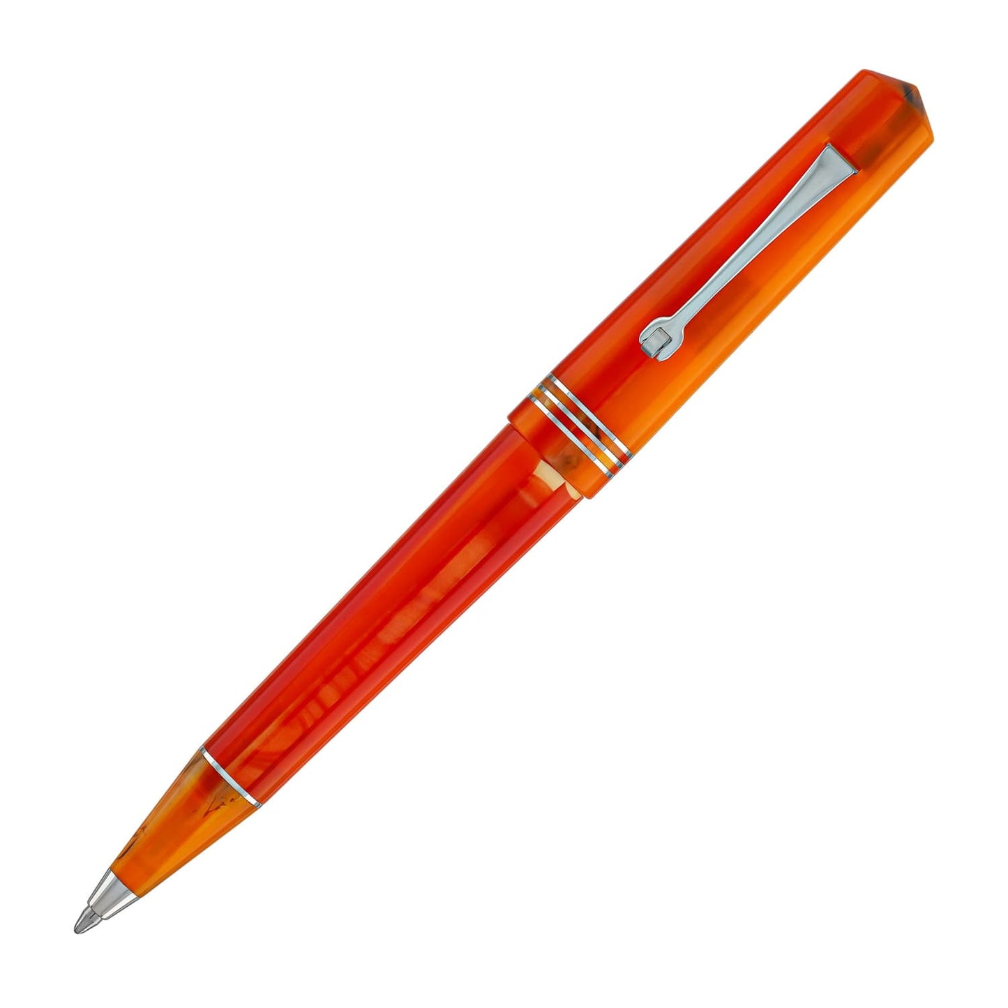 Leonardo Momento Zero Ballpoint Pen in Mango Silver Trim Ballpoint Pens