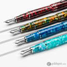 Leonardo Momento Zero Grande Fountain Pen in Blue Marina Capri with Rhodium Trim Fountain Pen