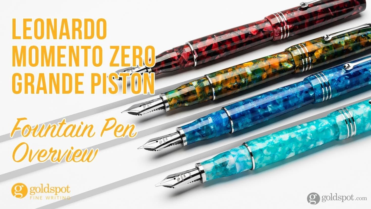 Leonardo Momento Zero Grande Fountain Pen in Girasole Sunflower