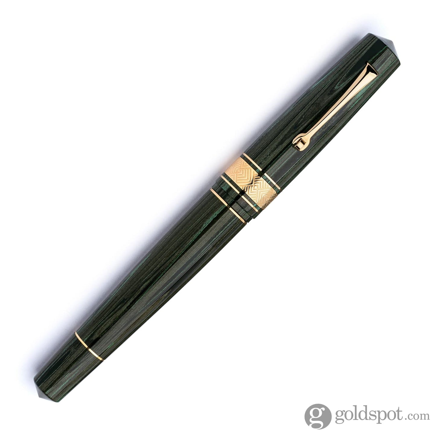Leonardo Momento Zero Grande Masterpiece Ebonite in Green Fountain Pen