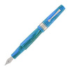 Leonardo Supernova Regular Size Fountain Pen in Star Light Blue with Silver Trim Fountain Pen