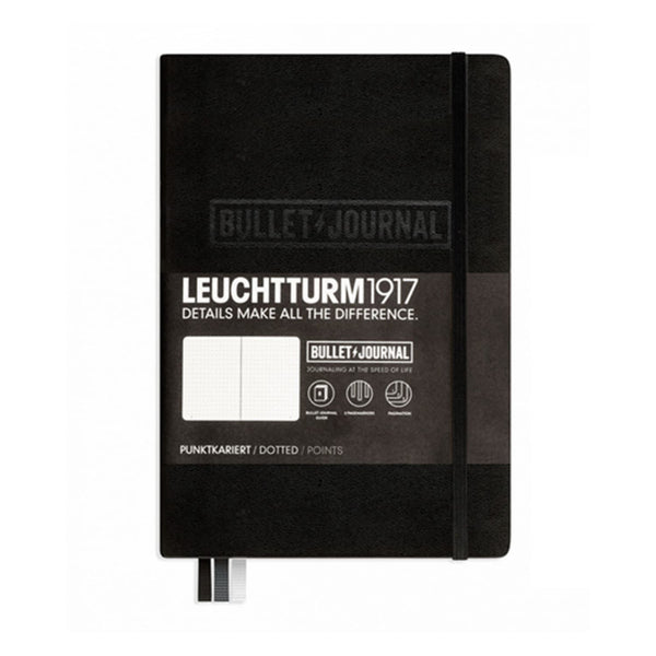 Leuchtturm 1917 Hardcover Bullet Journal in Black - A5 Notebook