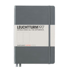 Leuchtturm 1917 Hardcover Dot Grid Notebook in Anthracite - A5 Notebook