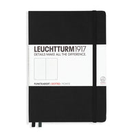 Leuchtturm 1917 Hardcover Dot Grid Notebook in Black - A5