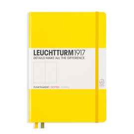 Leuchtturm 1917 Hardcover Dot Grid Notebook in Lemon Yellow - A5
