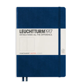Leuchtturm 1917 Hardcover Dot Grid Notebook in Navy Blue - A5