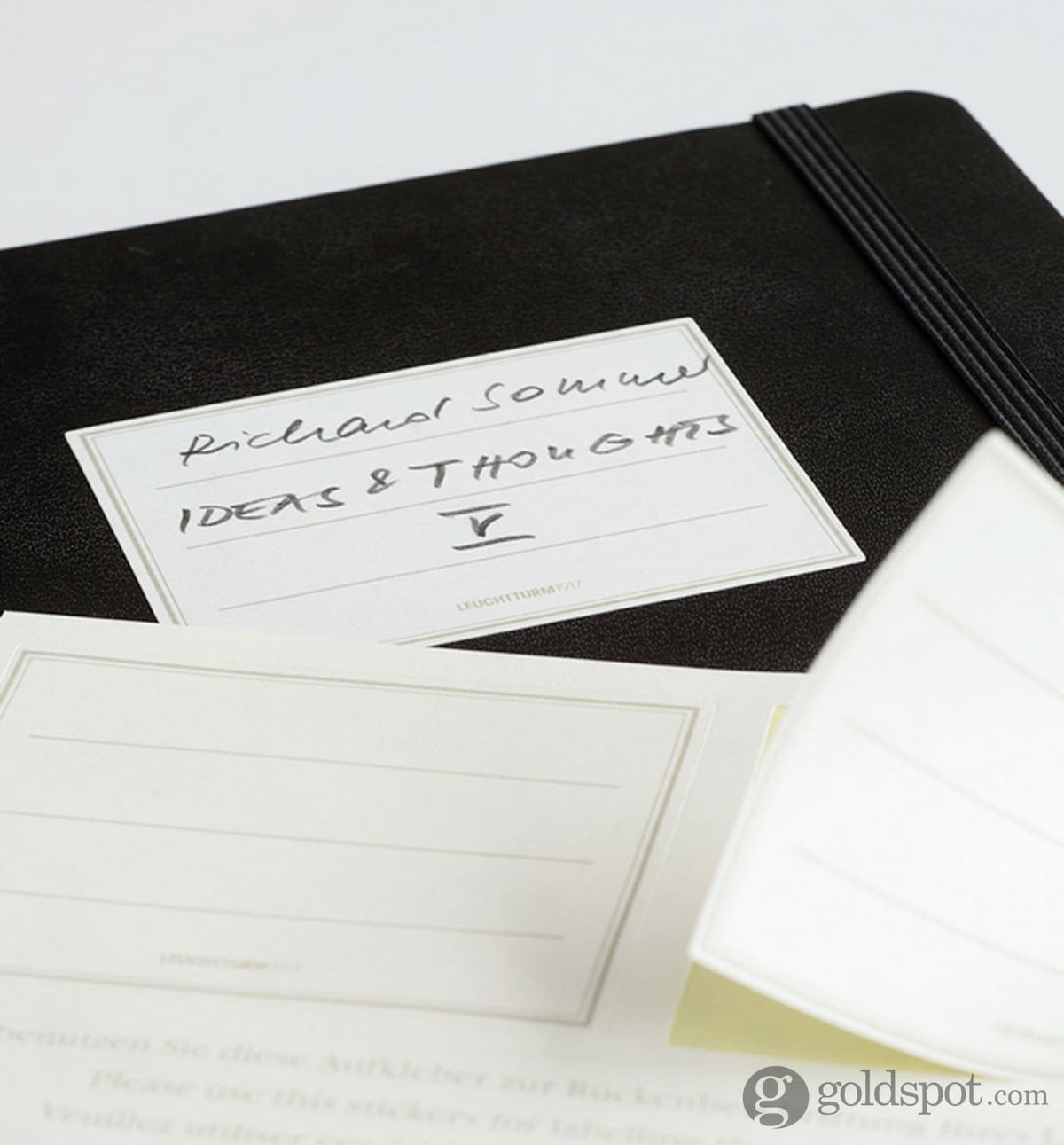 Leuchtturm1917 Boucle Stylo XL Noir – Porte-Stylo Élastique Adhésif Pour Carnets Et Agendas