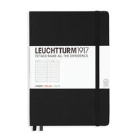 Leuchtturm 1917 Ruled Hardcover Lined Notebook in Black - A5