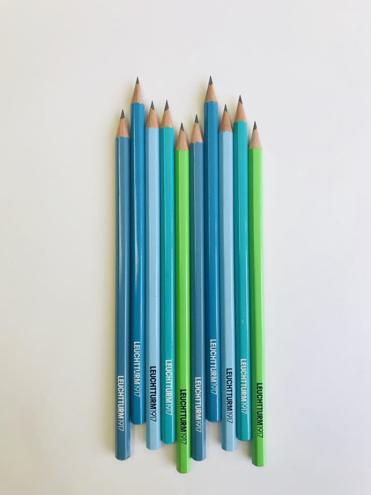 Leuchtturm1917 HB Pencils Unit Blue in Assorted Colors - Pack of 10 Pencil