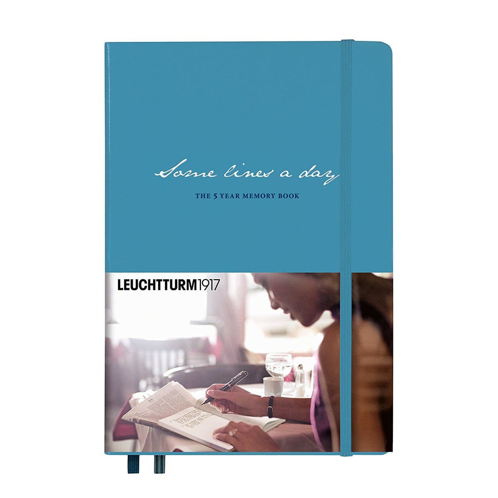 Leuchtturm1917 Some Lines a Day - Five Year Book - Nordic Blue - Medium - A5 Notebook