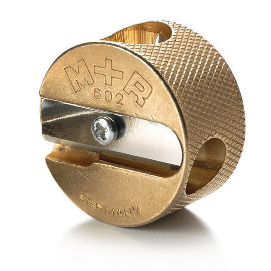 Mobius + Ruppert in Brass Artists Pencil Sharpener in Double Round