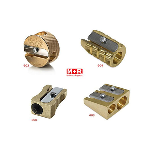 Mobius & Ruppert Pencil Sharpeners in Brass - Set of 4 Styles