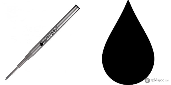 Montblanc Ballpoint Pen Refill in Black by Monteverde Medium Ballpoint Pen Refill