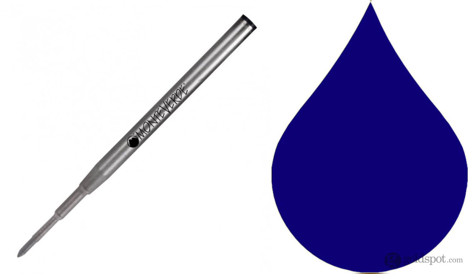 Omhoog marmeren mijn Montblanc Ballpoint Pen Refill in Blue/Black by Monteverde - Goldspot Pens