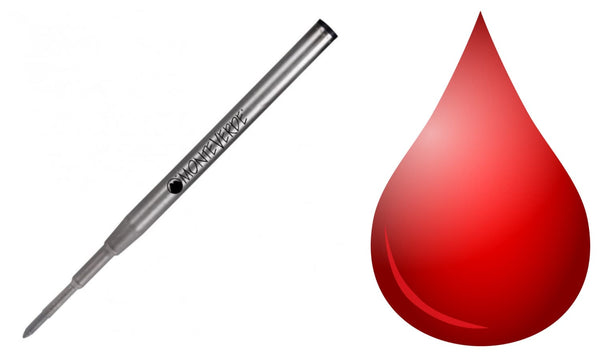 Montblanc Ballpoint Pen Refill in Red by Monteverde - Medium Point Ballpoint Pen Refill
