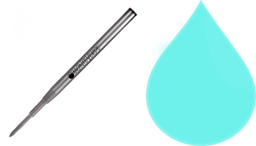 Montblanc Ballpoint Pen Refill in Turquoise by Monteverde - Medium Point Ballpoint Pen Refill