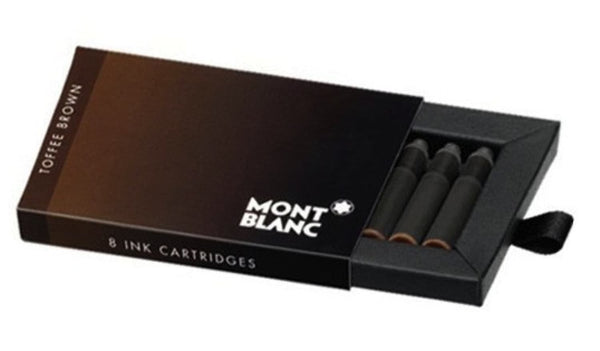 Montblanc Ink Cartridges in Toffee Brown - Pack of 8 Fountain Pen Cartridges