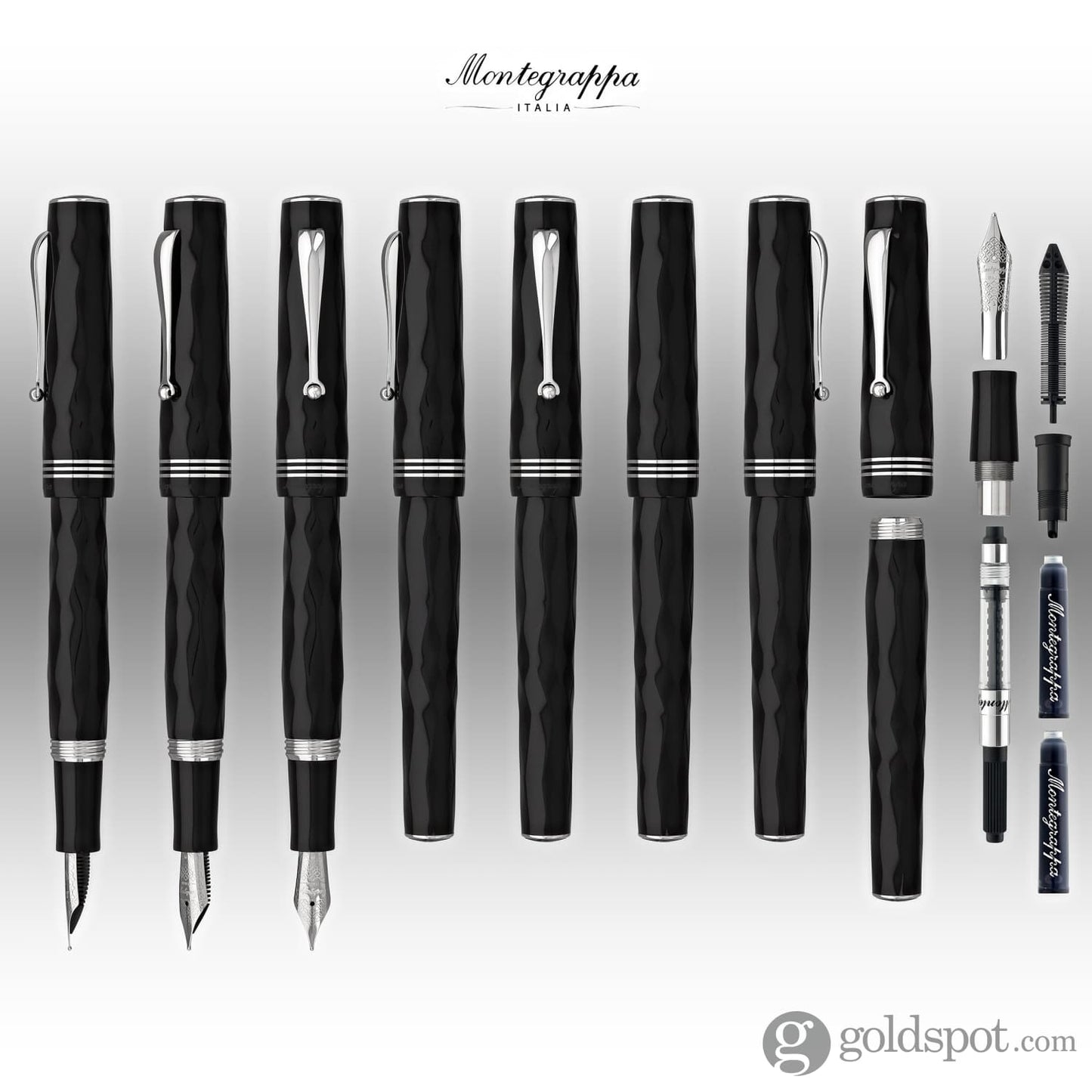 Montegrappa Brenta Fountain Pen in Black Fountain Pen