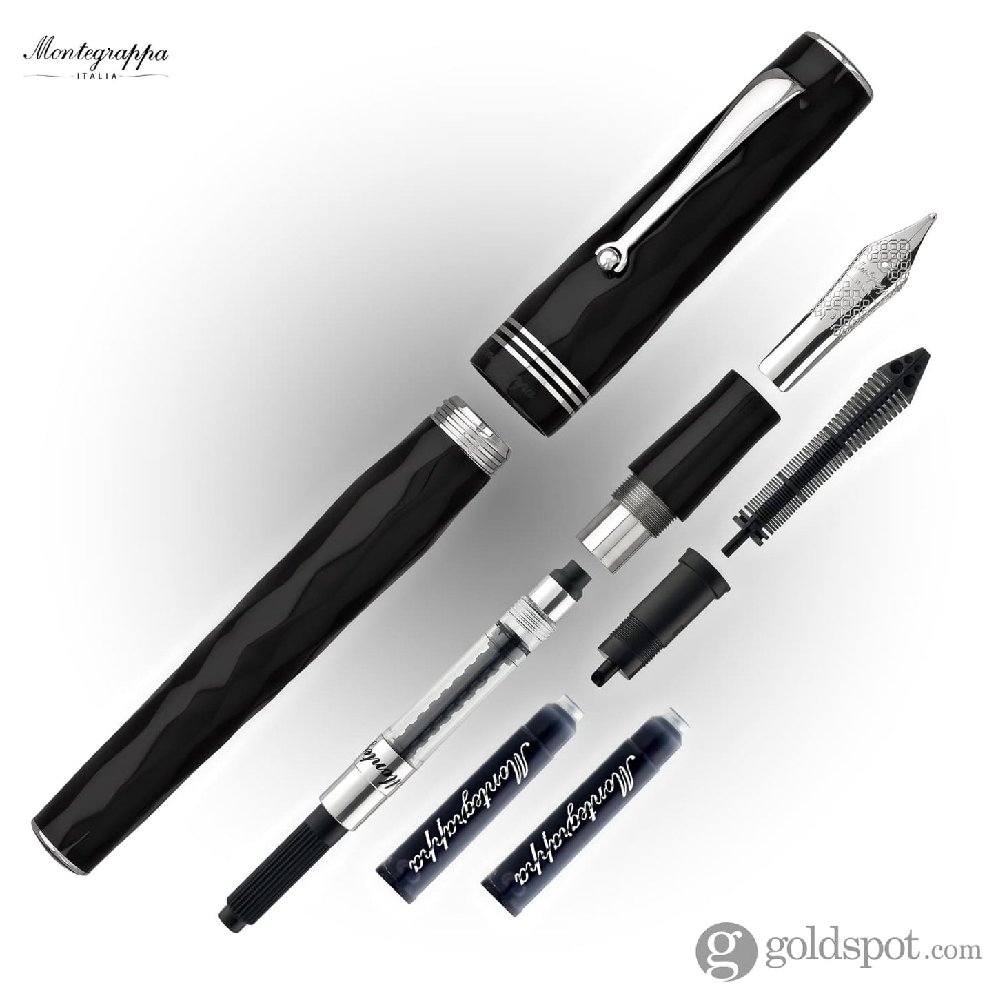 Montegrappa Brenta Fountain Pen in Black Fountain Pen