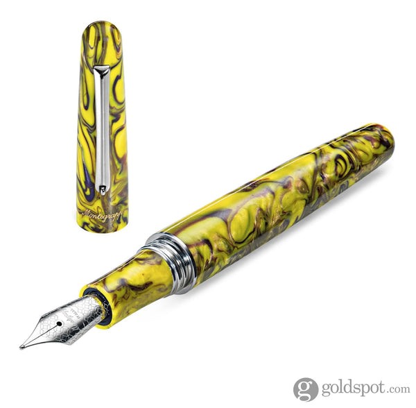 Montegrappa Elmo Fantasy Blooms Fountain Pen in Iris Yellow Fountain Pen