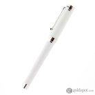Montegrappa Parola Fountain Pen in White Resin with Chrome Trim - Broad Point Fountain Pen
