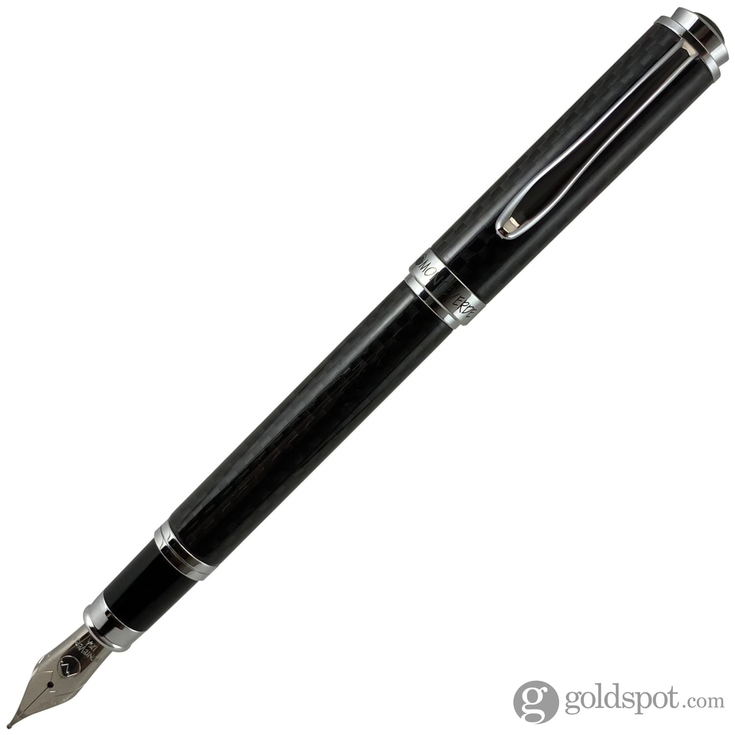 Wordsworth & Black Fountain Pen, Medium Nib Ink Pen, Black Chrome