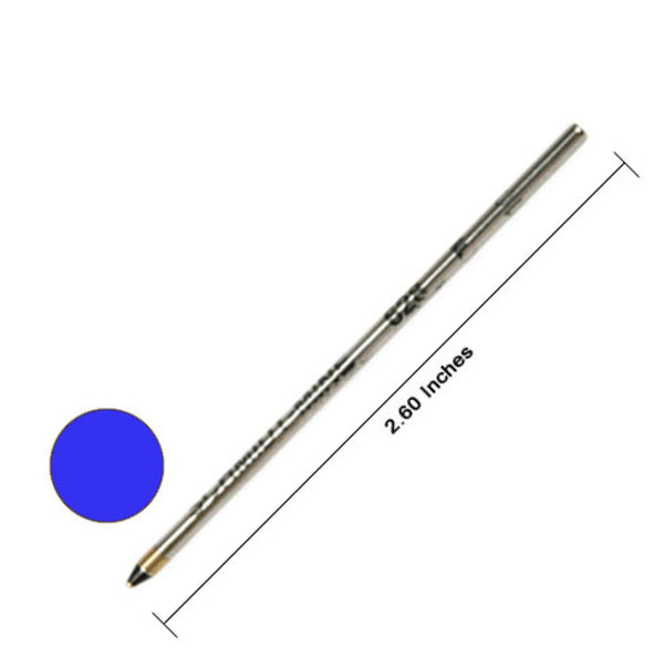 Monteverde D-1 Size Soft Roll Multi Function Ballpoint Pen Refill in Blue - Medium Point Multi-Function Refill
