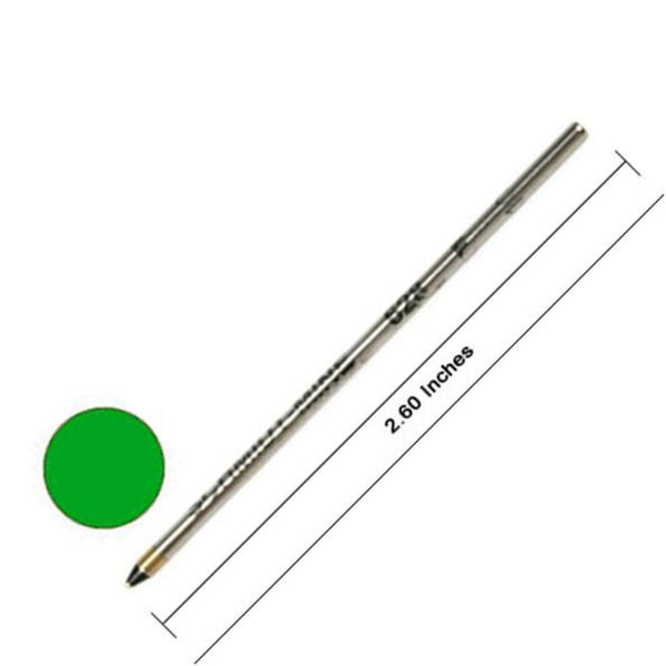 Monteverde D-1 Size Soft Roll Multi Function Ballpoint Pen Refill in Green - Medium Point Multi-Function Refill