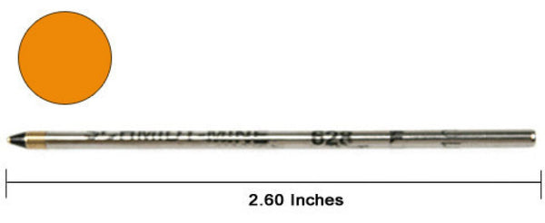 Monteverde D-1 Size Soft Roll Multi Functional Ballpoint Pen Refill in Orange - Medium Point Ballpoint Pen Refill