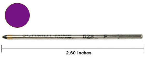Monteverde D-1 Size Soft Roll Multi Functional Ballpoint Pen Refill in Purple - Medium Point Ballpoint Pen Refill