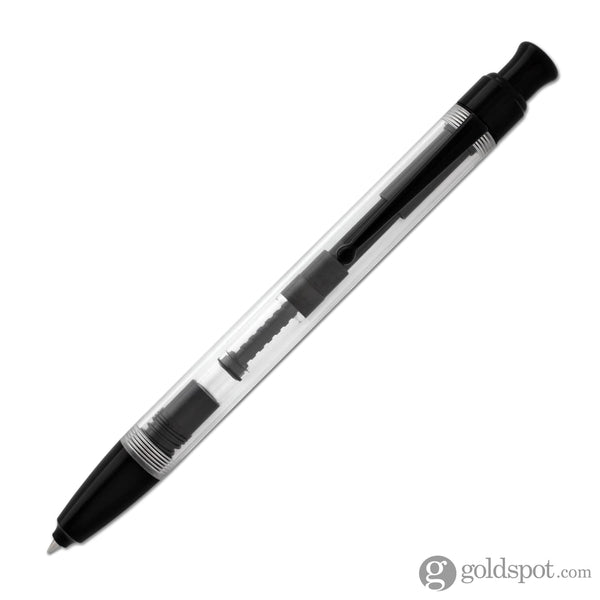 Monteverde Engage One Touch Ink Ball Pen in Clear Demonstrator Fine Rollerball Pen