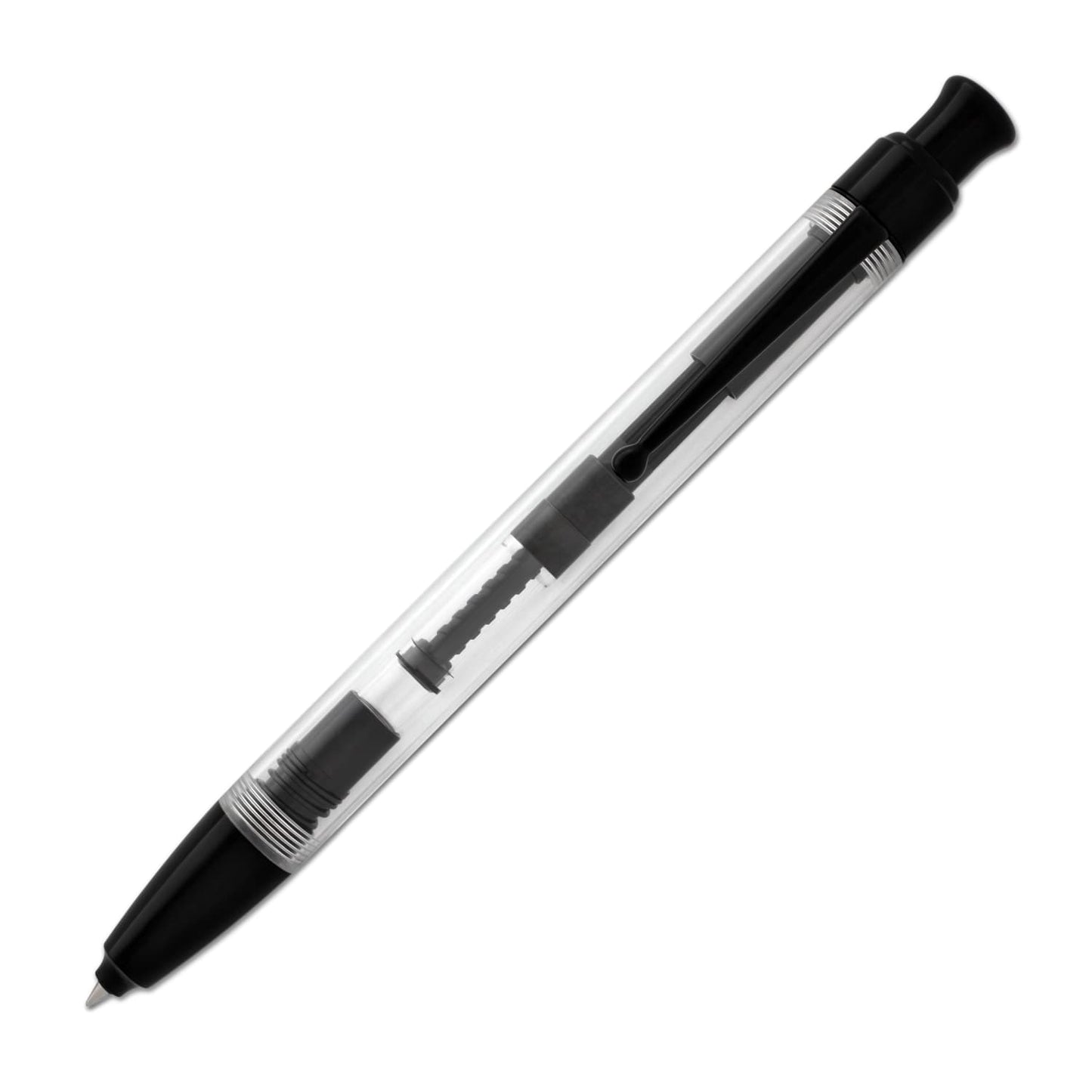 Monteverde Engage One Touch Ink Ball Pen in Clear Demonstrator Rollerball Pen
