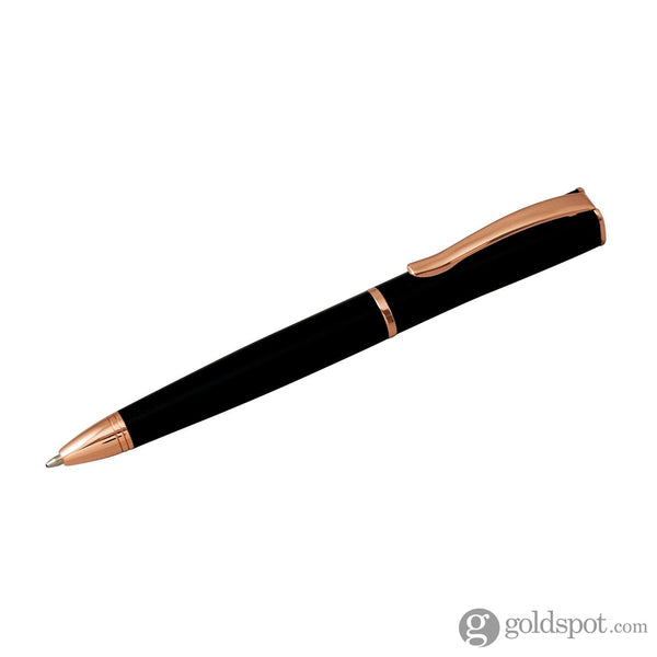 Monteverde Impressa Ballpoint Pen in Black with Rose Gold Trim Ballpoint Pen