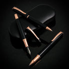 Monteverde Impressa Fountain Pen in Black with Rose Gold Trim Fountain Pen