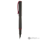 Monteverde Impressa Fountain Pen in Gunmetal with Red Trim Fountain Pen