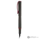 Monteverde Impressa Fountain Pen in Gunmetal with Red Trim Fountain Pen