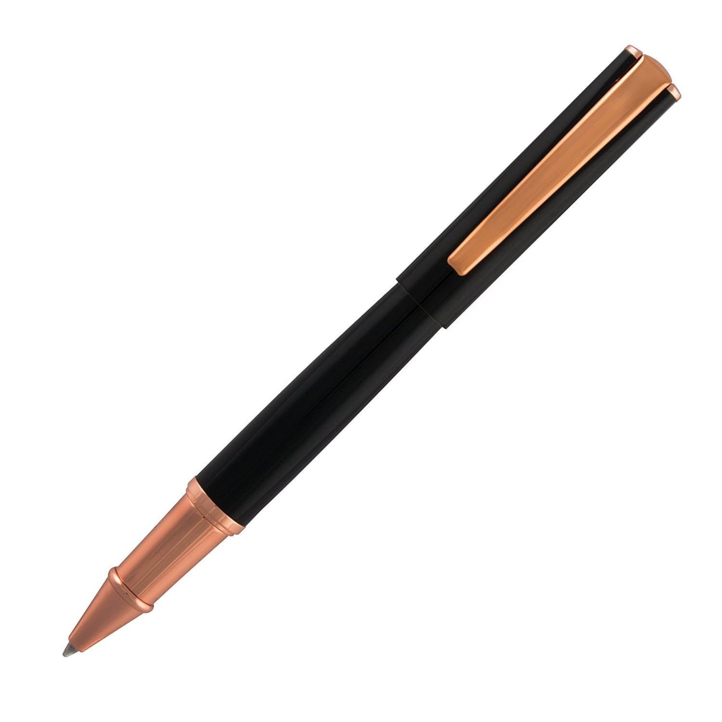 Monteverde Impressa Rollerball Pen in Black with Rose Gold Trim Rollerball Pen