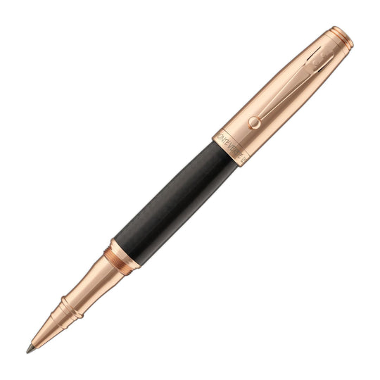 Monteverde Invincia Rollerball Pen in Rose Gold with Carbon Fiber