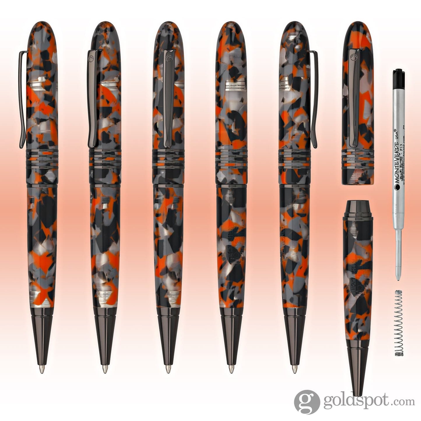 Monteverde Mountains of the World Ballpoint Pen in Orange Ballpoint Pen