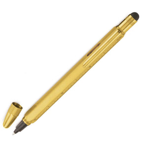 Monteverde One Touch Stylus Tool Ink Ball Pen in Brass Rollerball Pen