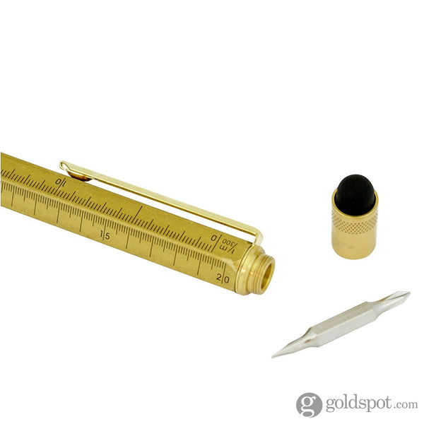 Monteverde One Touch Stylus Tool Ink Ball Pen in Brass Rollerball Pen