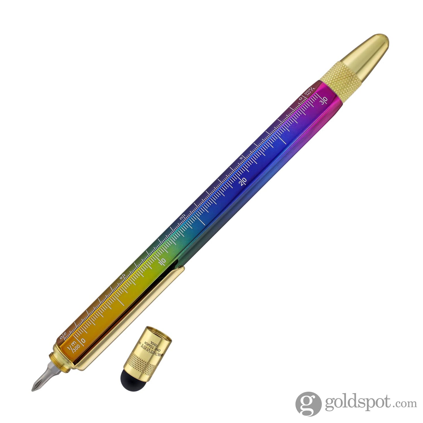 Monteverde One Touch Stylus Tool Ink Ball Pen in Rainbow Rollerball Pen