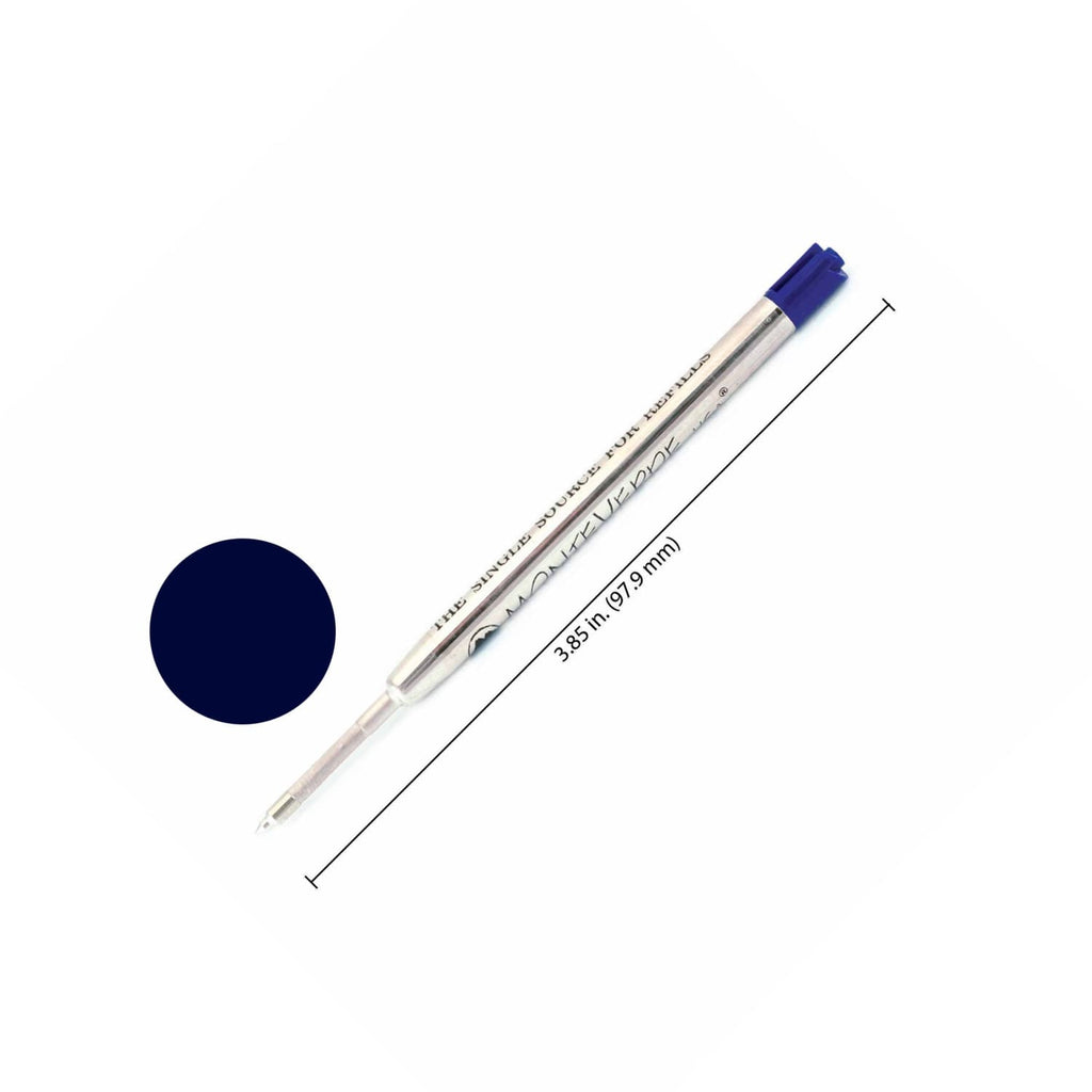 Monteverde Parker-Style Capless Gel Refills in Blue/Black Fine Gel Refill