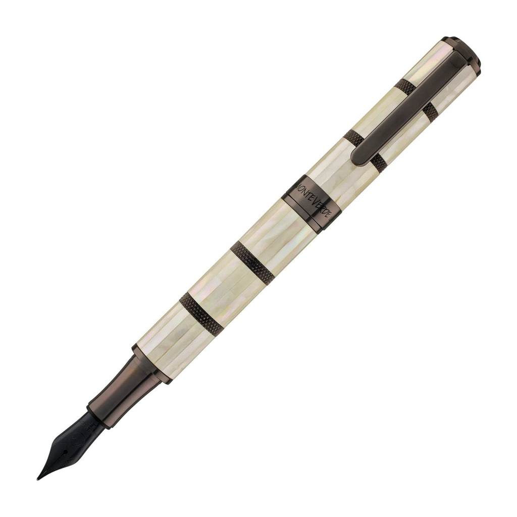 Monteverde Regatta Mother of Pearl Fountain Pen in Gunmetal - Limited Edition Fountain Pen