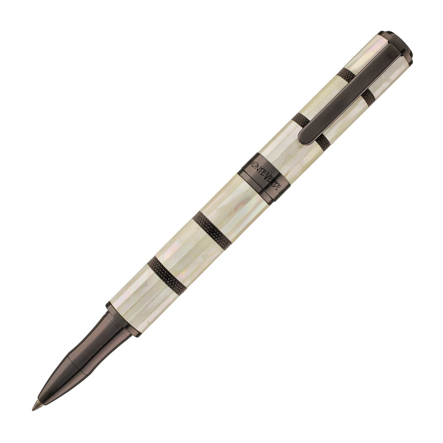 Monteverde Regatta Mother of Pearl Rollerball Pen in Gunmetal Limited Edition Rollerball Pen