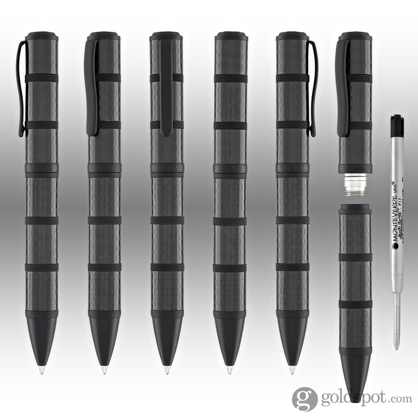 Monteverde Regatta Sport Ballpoint Pen in Full Carbon Fiber Ballpoint Pens