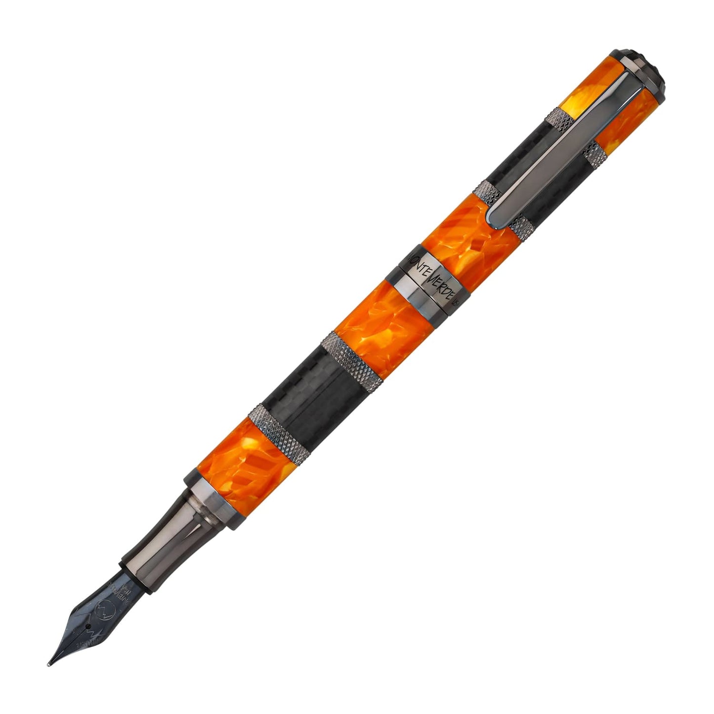 Monteverde Regatta Sport Fountain Pen in Orange/Carbon Fiber Fountain Pen