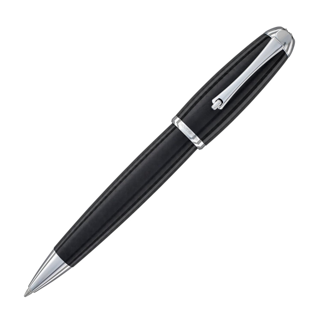Monteverde Super Mega Ballpoint Pen in Carbon Fiber with Chrome Trim Ballpoint Pen